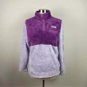 Magellan Outdoors Purple Fuzzy Pullover Sweater Long Sleeve Women Medium Cozy